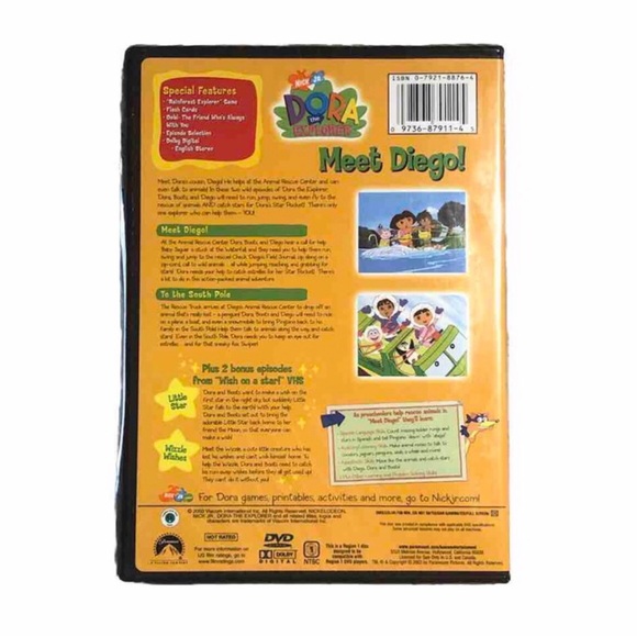 Dora the Explorer Meet Diego! New DVD Full Screen c. 2003 - Picture 10 of 14